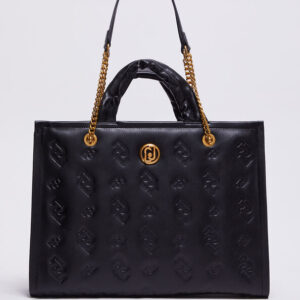 Liu Jo Eco-friendly shopping bag (black) AF3042E000622222, liu jo, liu jo τσαντες, τσαντες, τσαντα, tsantes, tsanta, tote bag, bags,liu jo bags