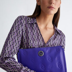 Liu Jo Eco-friendly crossbody bag (purple) AF3050E000683838, liu jo, liu jo τσαντες, τσαντες, τσαντα, tsantes, tsanta, tote bag, bags,liu jo bags